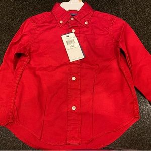 NWT Boys Ralph Lauren Button Down Long Sleeve Shirt Size 2T